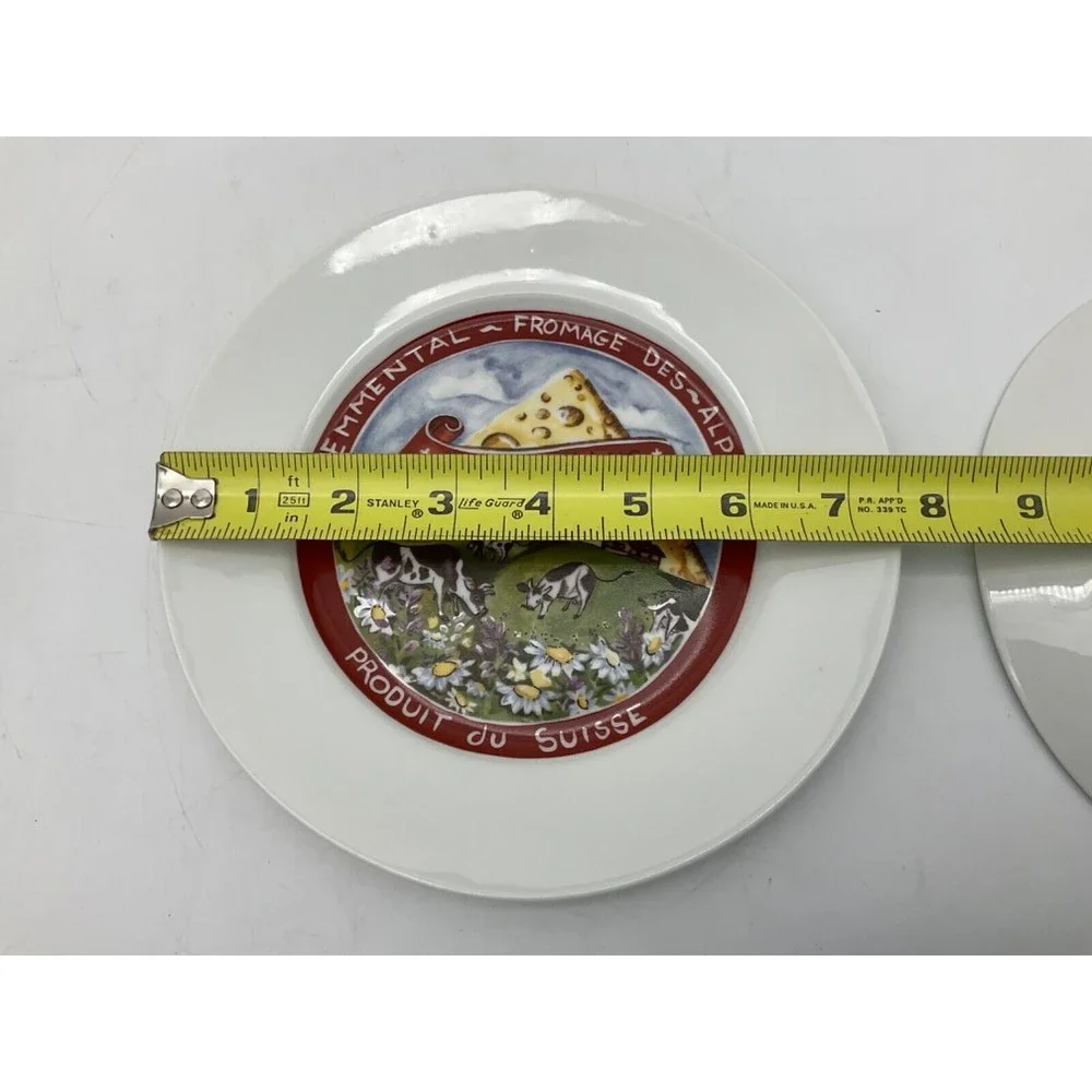 Restoration Hardware Cheese Plates Appetizer Dessert Salad Set 4